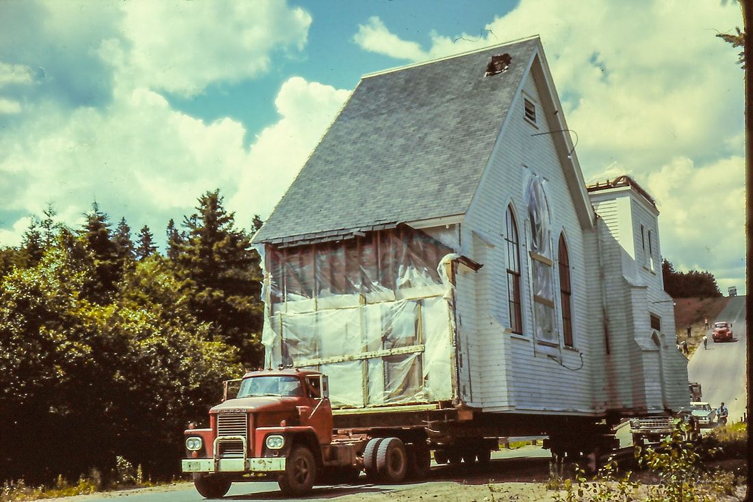 moving the church, Valleyfield, history